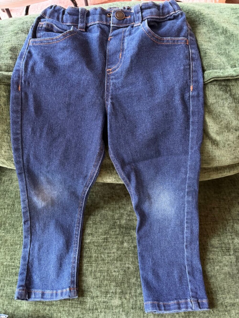 Levi's Baby Denim Overalls 18 Months Light Wash Distressed